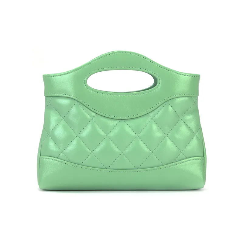 CHANEL Polished Lambskin Handbag, Shoulder Bag, Crossbody Bag Mini Women's Green-2