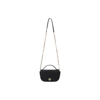 TORY BURCH Leather One Shoulder Handbag Crossbody Bag Women's Black