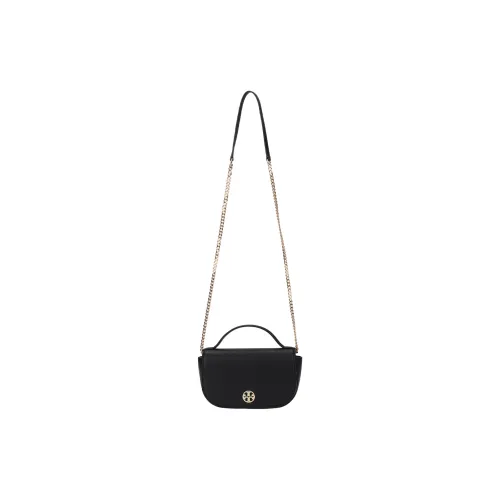 TORY BURCH Leather One Shoulder Handbag Crossbody Bag Women's Black