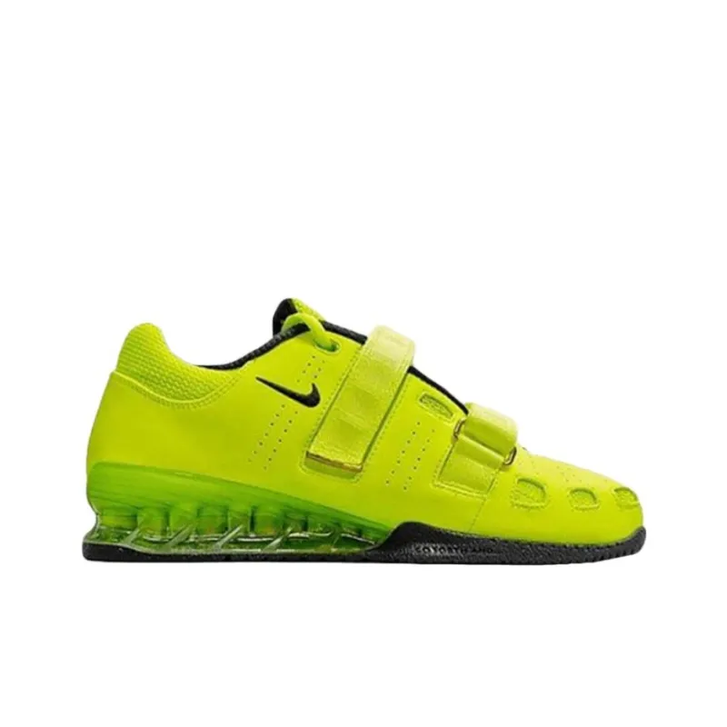 Nike Romaleos 2 Anti Slip Wear Resistant Low Top Training Shoes Unisex Yellow-1