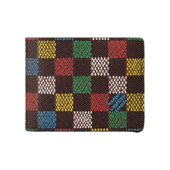 LOUIS VUITTON Coated Canvas Wallet Unisex Multicolor