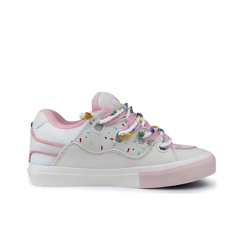 ABCYLM Slip Resistant Cushioning, Impact Resistance, Quick Dry, Wear Resistant Low Top Skateboard Shoes Women's Pink-1