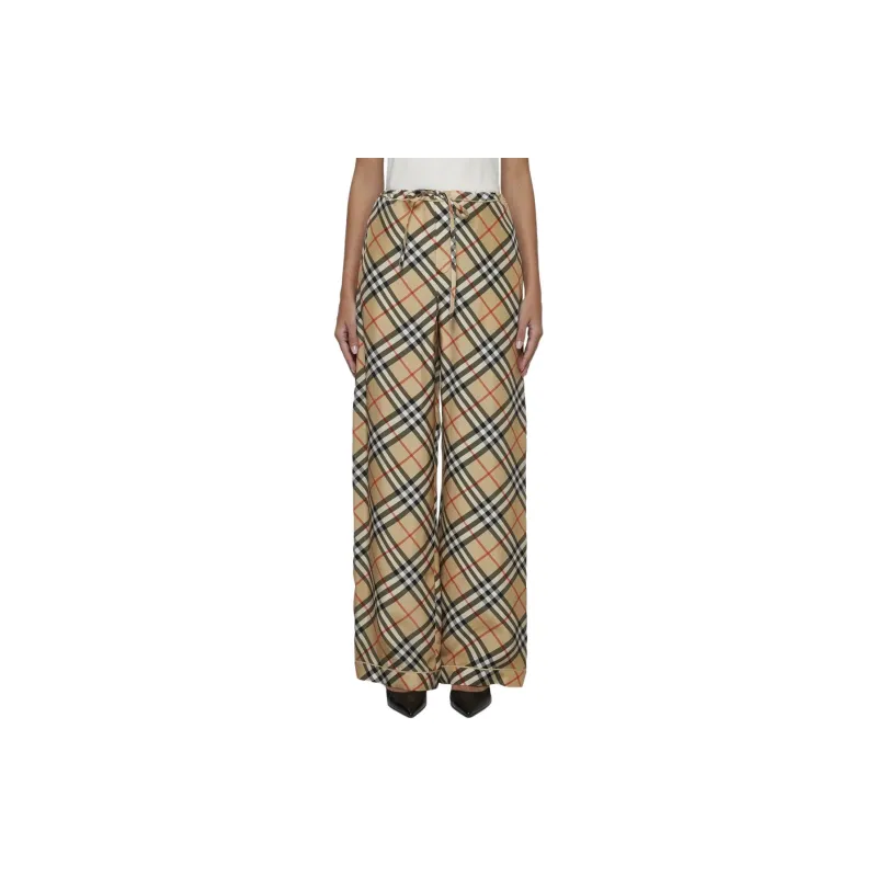 Burberry Nova Checked Drawstring Pyjama Trousers-4
