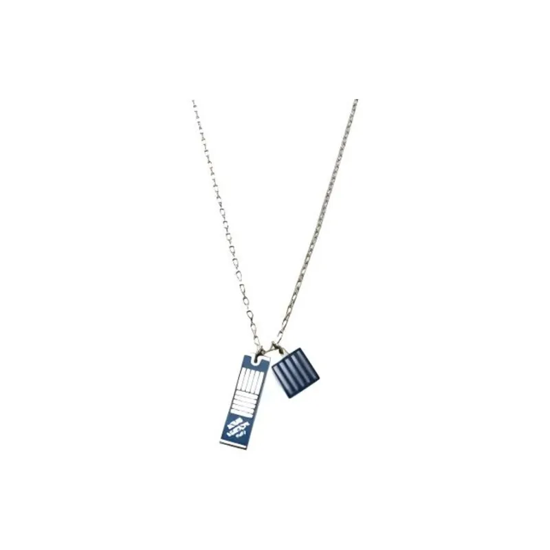 2018 Palladium Plated Damier Collier Colors Costume Necklace-0