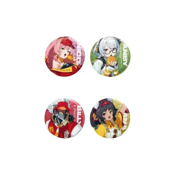 McDonald's x JUEQULING Glittering Silver Badge Badges