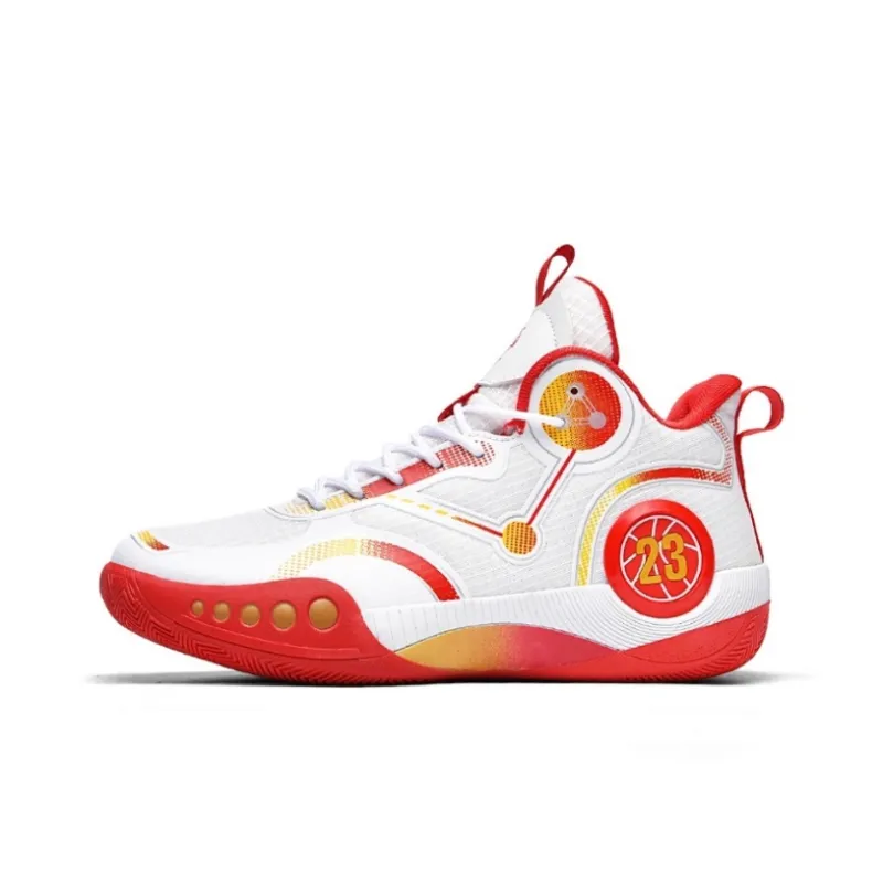 SOURCE Cushioning, Slip Resistant, Abrasion Resistant, Rebound Mid Top Basketball Shoes Unisex-18