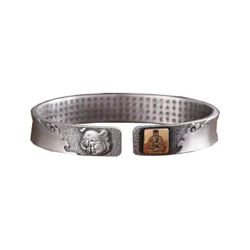 Angel Wishes 999 Fine Silver Bangles Unisex