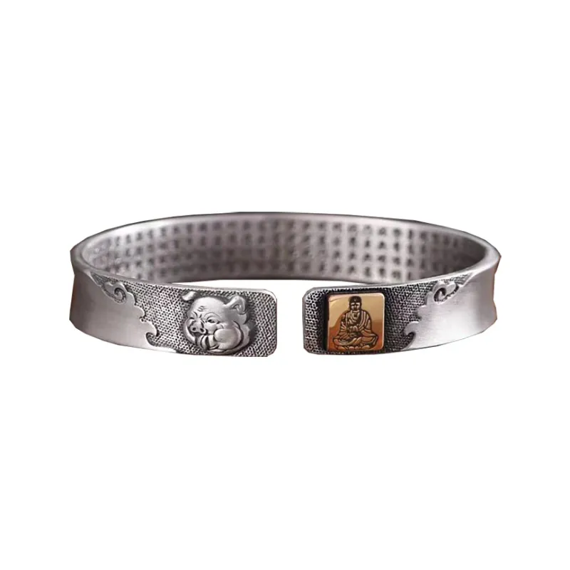 Angel Wishes 999 Fine Silver Bangles Unisex-0