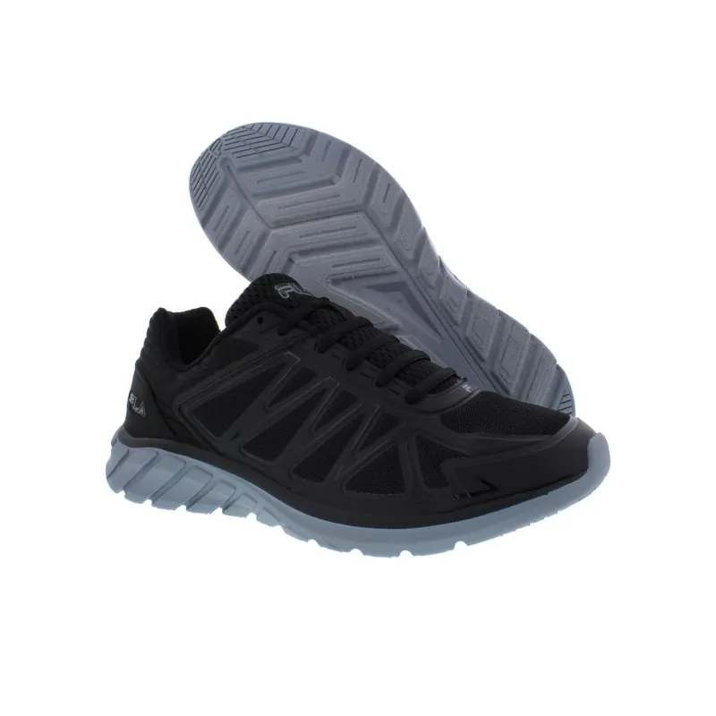 FILA Memory Superstride 6 Anti Slip Wear Resistant Low Top Running Shoes Men's Black-3
