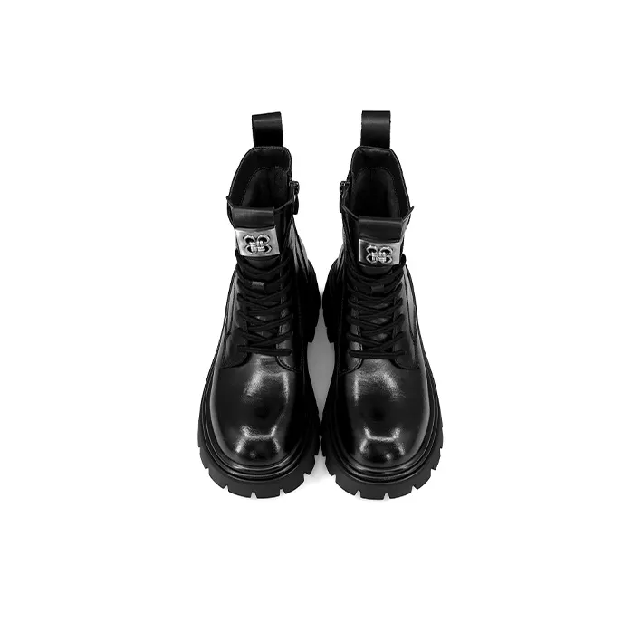 ZSBELLA Ankle Boots Women's Dark Reddish Purple/Hand Held Black-6