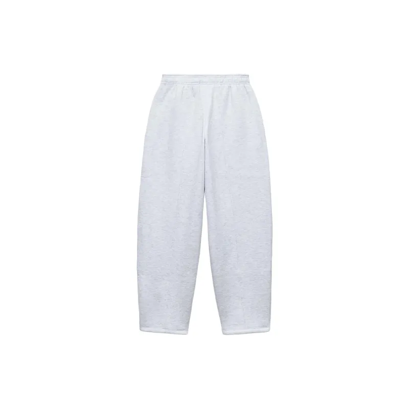 ZARA Knitted Sports Pants Women's Mud Gray-1