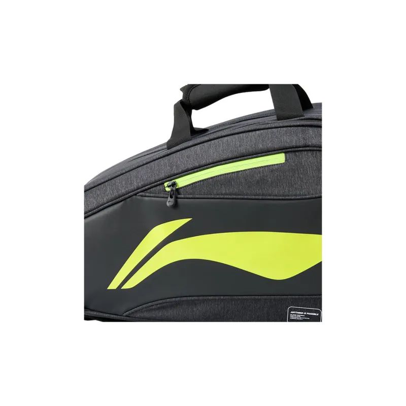LiNing Polyester Gym Bag Large Size Unisex Gray/Black-6