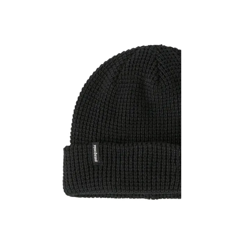 Patagonia Recycled Polyester, Knitted Fabric Beanies Unisex Black/Red-1
