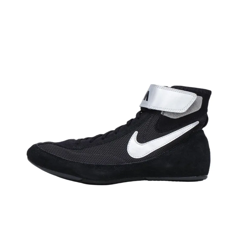 Nike SpeedSweep 7 Anti Slip Wear Resistant High Top Training Shoes Men's Black Silver-0