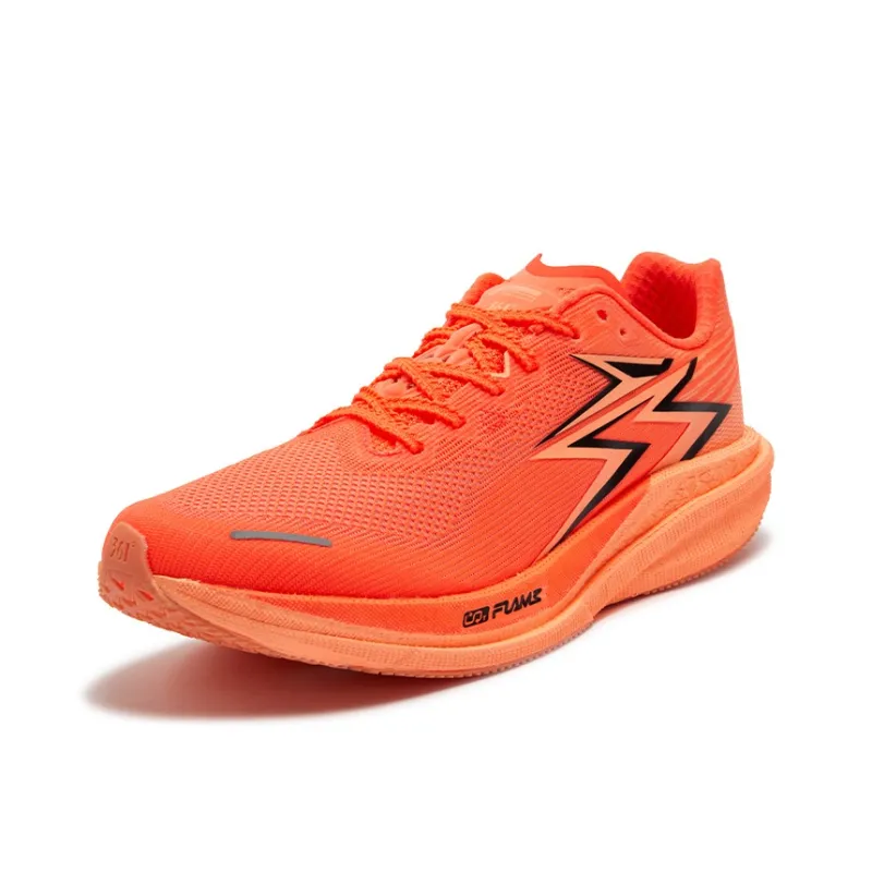 361° Cushioned Wear-Resistant Breathable Slip-Resistant Low-Top Running Shoes Unisex Fluorescent Cream Peach Red-1