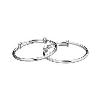 LAOYINJIANG S999 Fine Silver Bangles Kids'