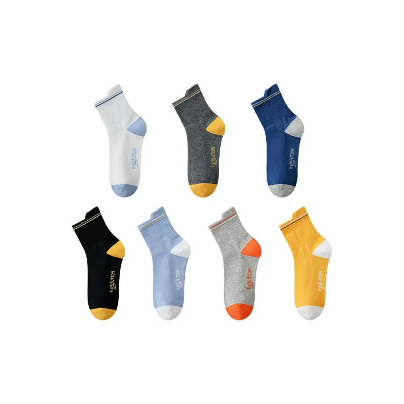 BONAS Mid-Calf Socks Men's Combo Set-26