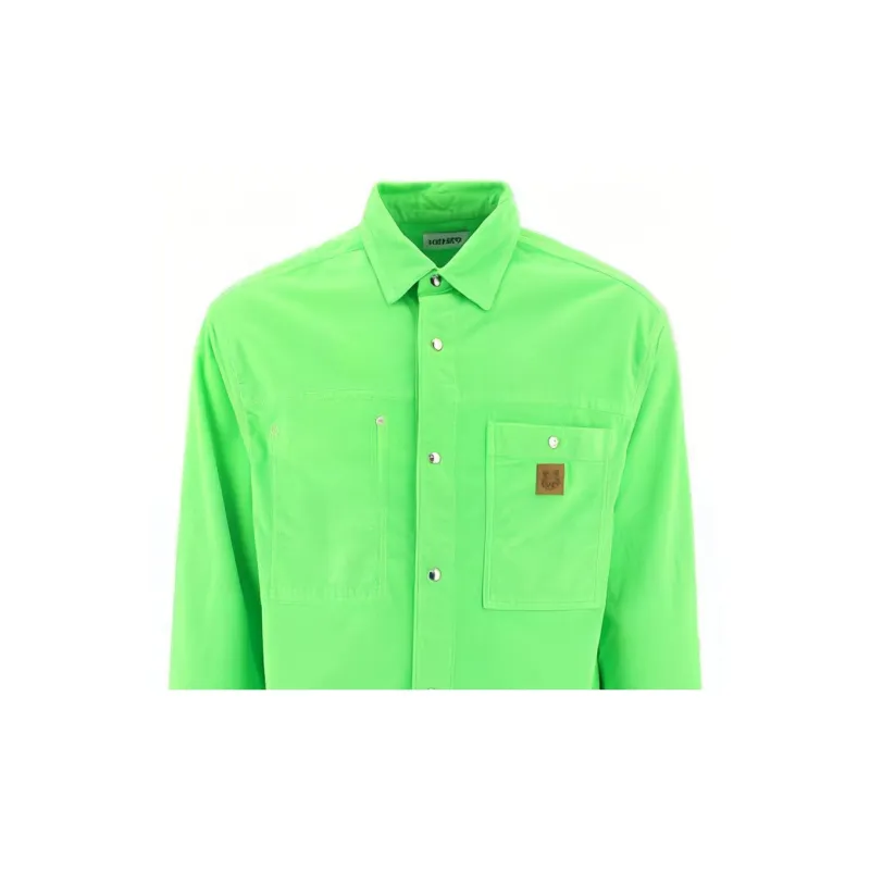 KENZO Shirts Men Green-4