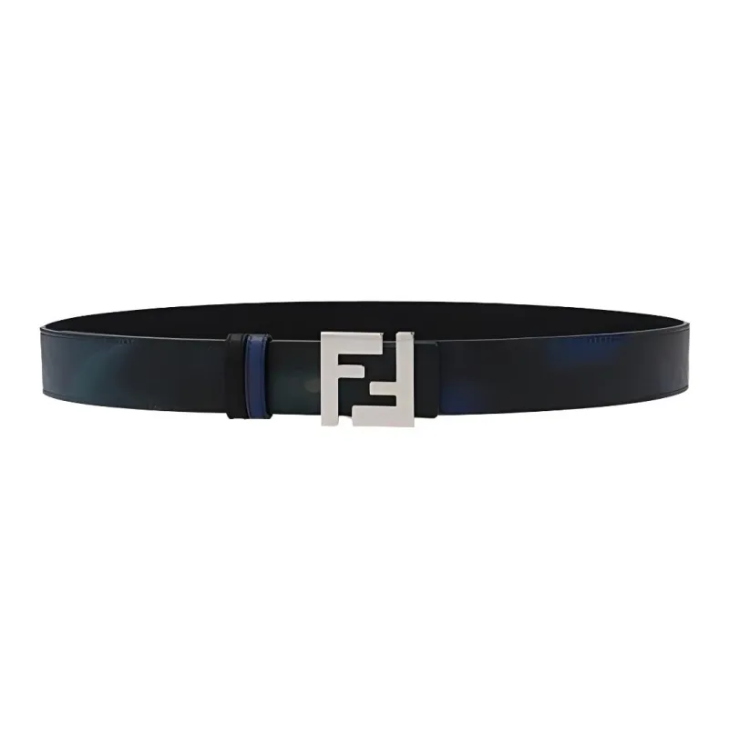 FENDI Leather Belts Men Blue-0