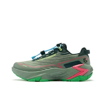 QIAODAN Light Cavalry Cushioning Anti-Slip Wear-Resistant Quick Dry Balance Rebound Low-Top Running Shoes Men's Green