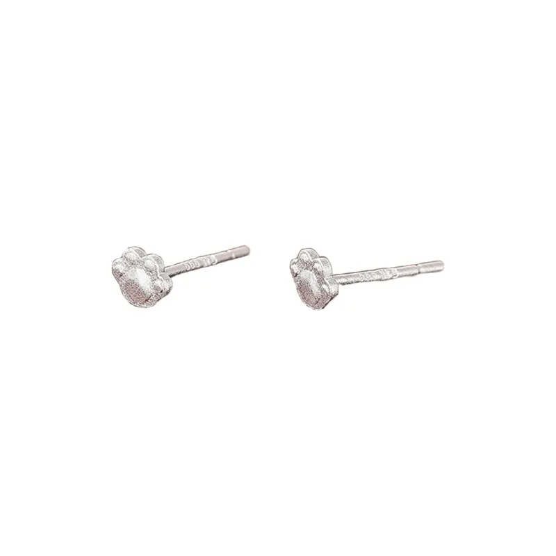ABOUT LOVE 999 Fine Silver Stud Earrings Women's-0