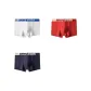 Ecru+Orange Red+Blue Gray