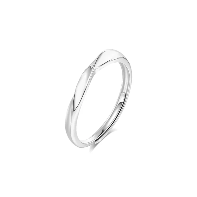 BLANK IN BLANK Sterling Silver Rings Unisex Girlfriend Anniversary Birthday Box-5