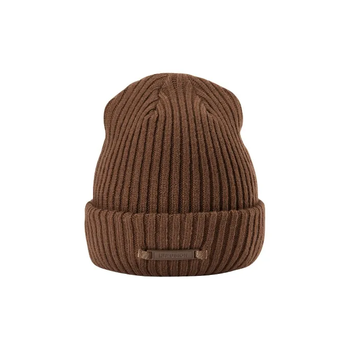 FILA FUSION Acrylic Beanies Unisex Nai Xiong Brown-2