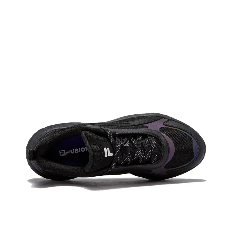FILA FUSION Conch D Anti Slip Wear Resistant Low Top Casual Shoes Men's Black-1