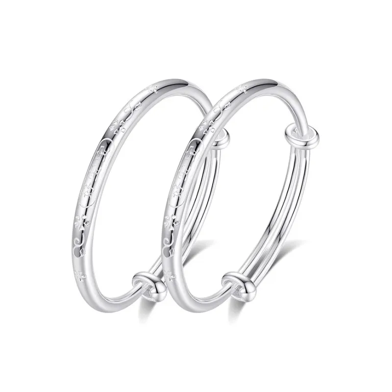 MIAOYINGE 999 Fine Silver Sterling Silver Bracelets Kids'-0