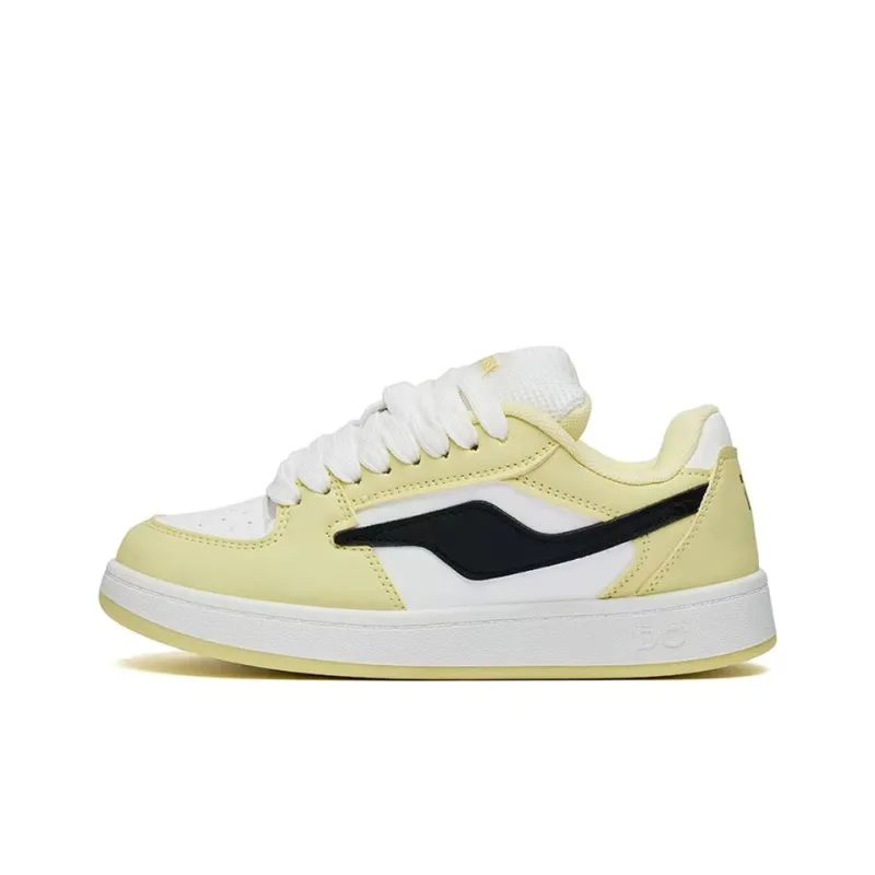 SHUXIAOBEI Dopamine Dressing Trendy Puffy Shoes Anti Slip Wear Resistant Low Top Skateboard Shoes Women's Light Yellow-8