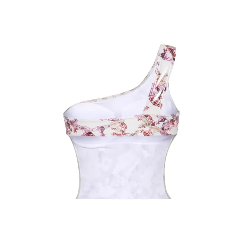 Vivienne Westwood SS24 One piece Swimsuit Women's Light Beige-4