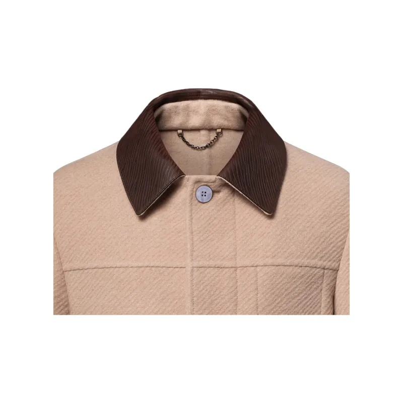 LOUIS VUITTON Double Face Silk And Wool Blend Chic Workwear Blouson-4
