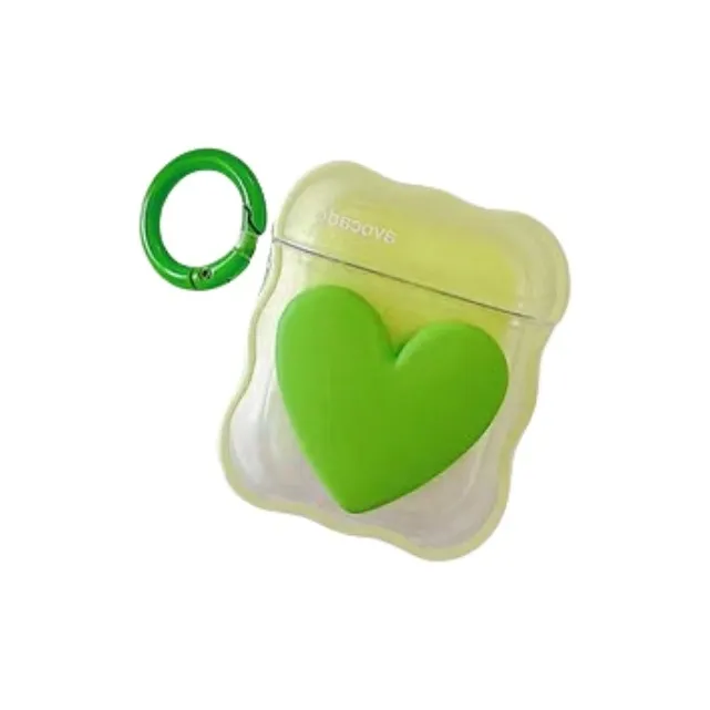 BYZ Compatible With AirPods 1st/2nd Gen/AirPods Pro/AirPods 3rd Gen TPU Wave Heart Headphone Case-1