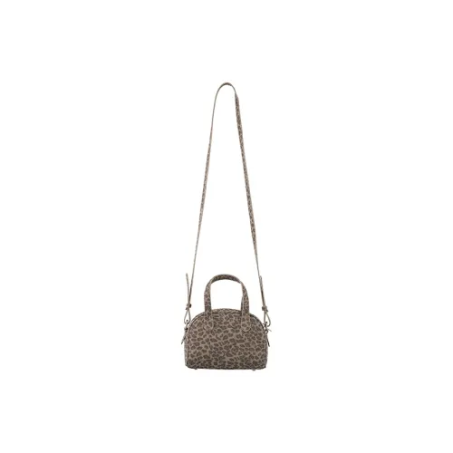 Crying Center Fabric Crossbody Bag, Handbag Small Size Unisex Brown