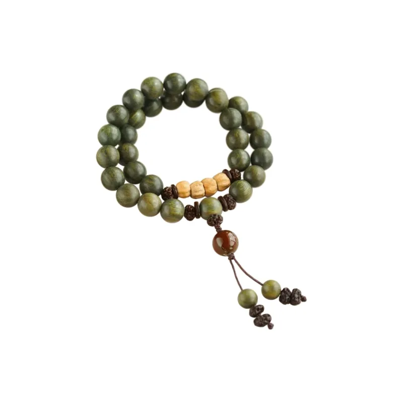 DALONG Green Sandalwood Bracelets Unisex-7