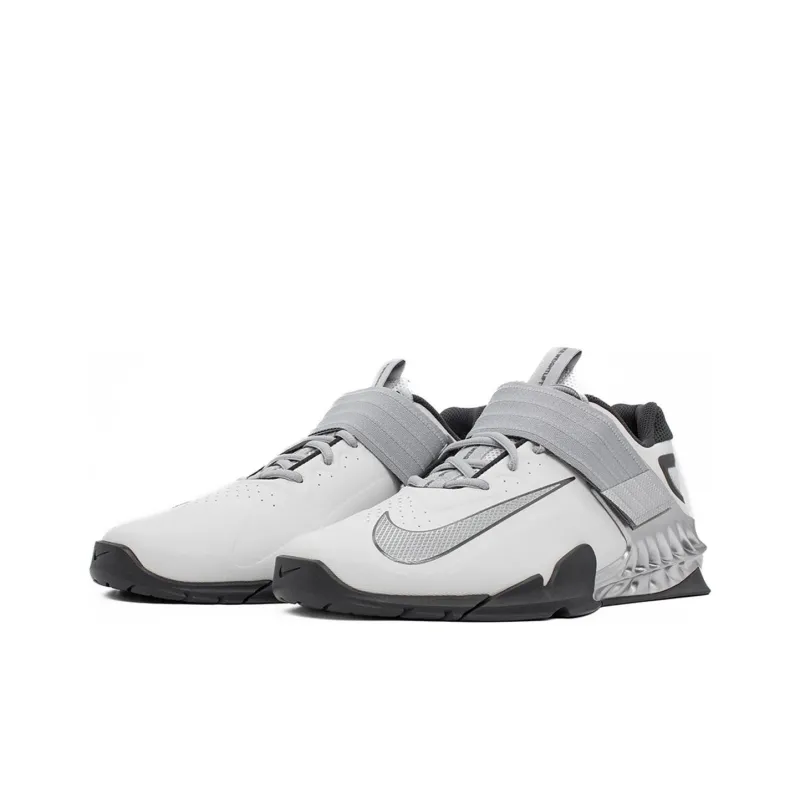 Nike Savaleos Anti Slip Wear Resistant Low Top Training Shoes Unisex White Gray Silver-2