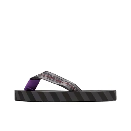OFF-WHITE Flip Flops Men's Gray Black