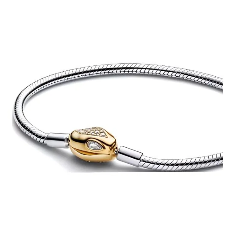 Pandora 925 Sterling Silver Bracelets Women's Silver/Gold-1