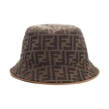 FENDI Polyester, Cotton Bucket Hats Women's Brown