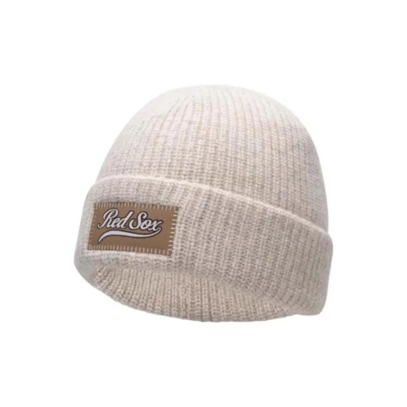 MLB Knitted Fabric, Sheep Wool, Polyamide, Acrylic, Viscose, Polyester Beanies Unisex Gray/White-4