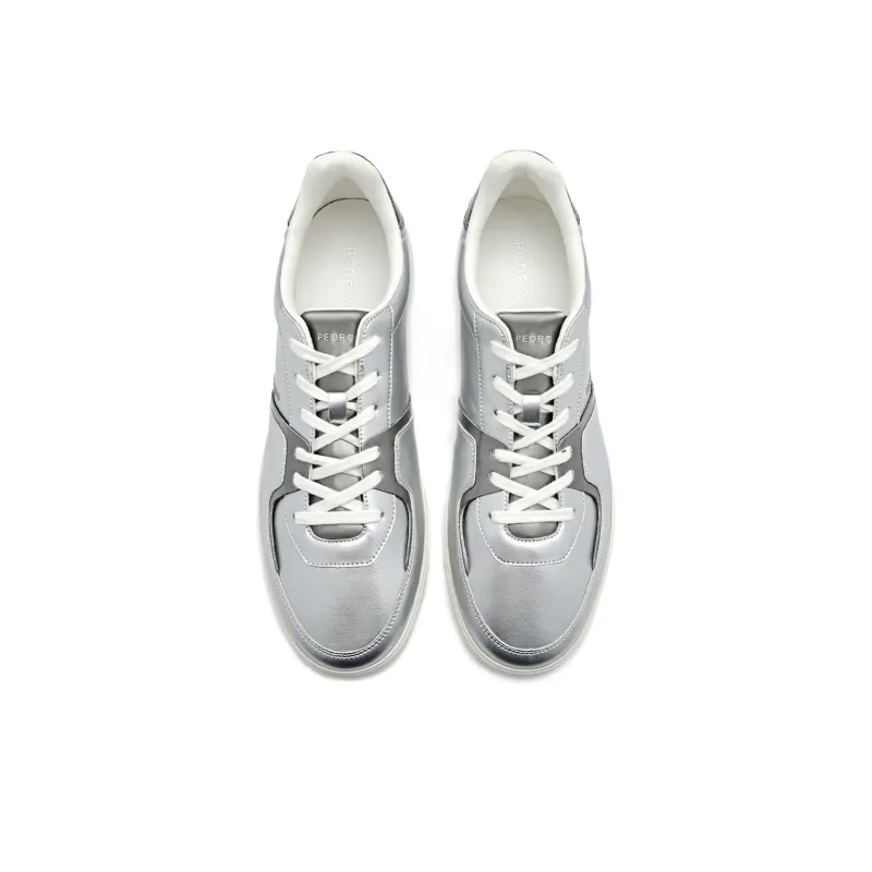 PEDRO Icon Series Low Top Skateboard Shoes Men's Silver-2
