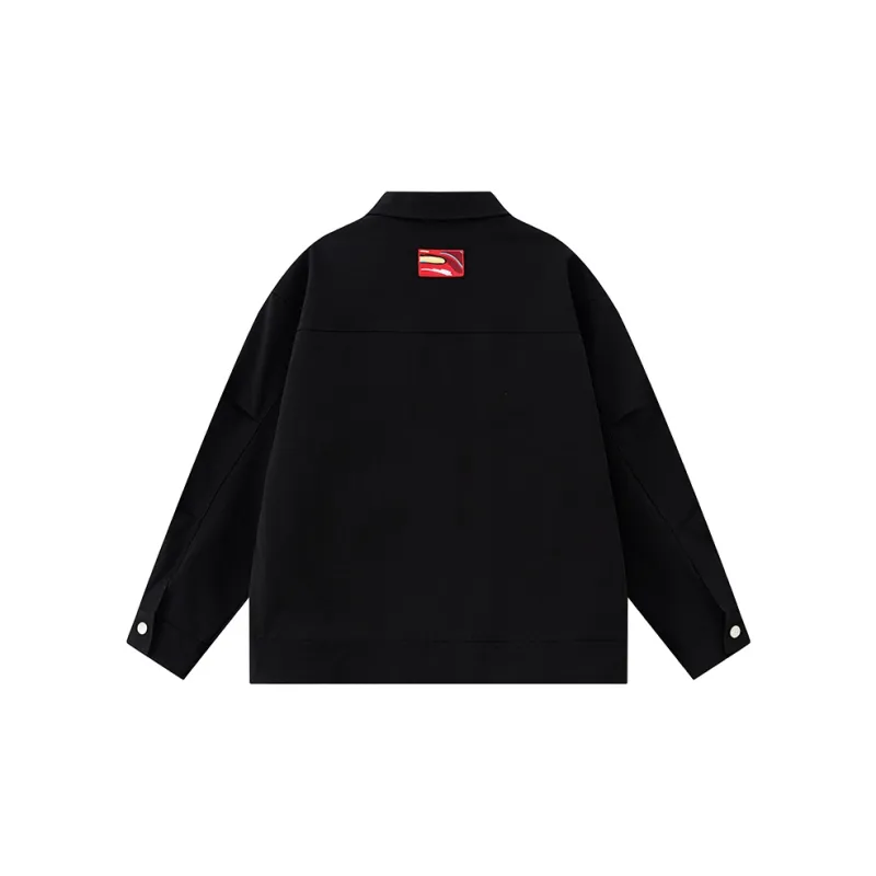CAISEDI Jackets Coats Men's Black-1