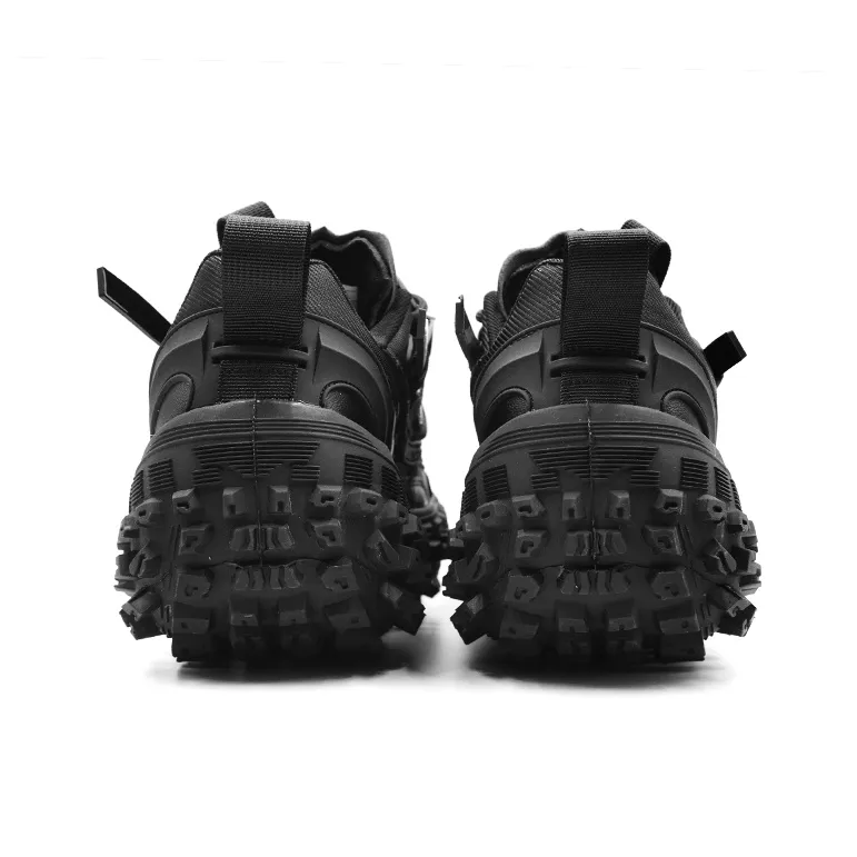 Hong Kong Meng Chunky Sneakers Unisex Low Top Black-5