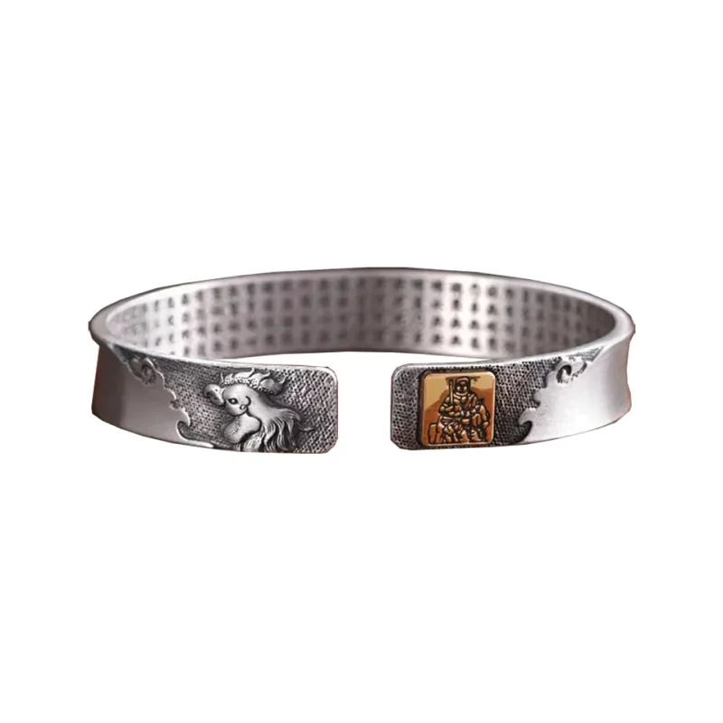 Angel Wishes 999 Fine Silver Bangles Unisex-6