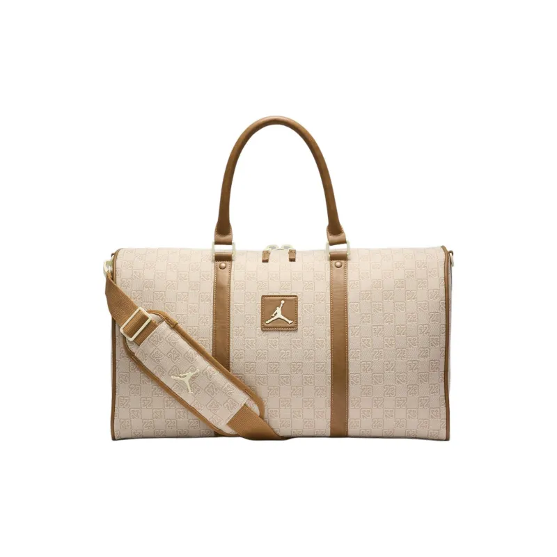 Jordan Polyester Luggage Bag Sports Bag Gym Bag Travel Bag Unisex Coconut Milk White-0