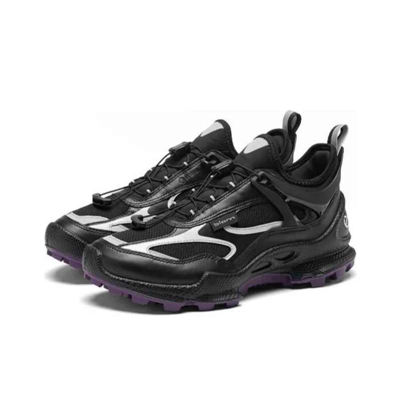 Ecco Biom C Trail Low-Top Hiking Shoes Women's Black Purple-2