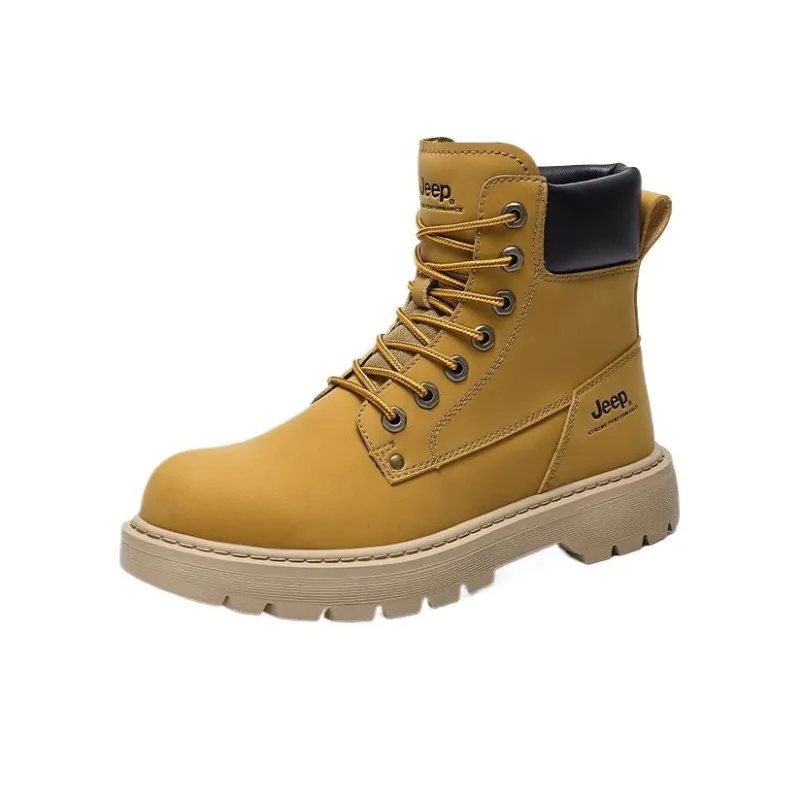 Jeep Warm And Wear-Resistant Short Outdoor Boots Men's-1