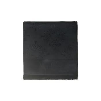 Mulberry Silk Organic Cotton Silk Knit Scarves Men's Black