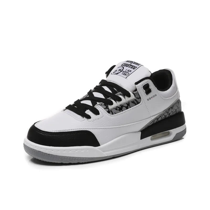DD&OO Coverage Slip Resistant Waterproof Low Top Skateboard Shoes Unisex White Blue-13